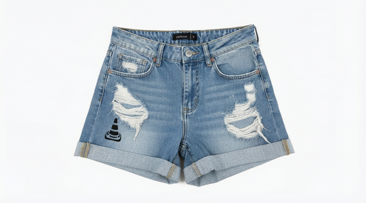 Short Jeans Feminino Cone